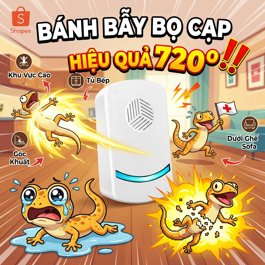 🦎Máy xua tắc kè 720° không điểm yếu🦎Máy xua tắc kè đuổi thằn lằn máy đuổi thằn lằn an toàn cho mẹ và bé