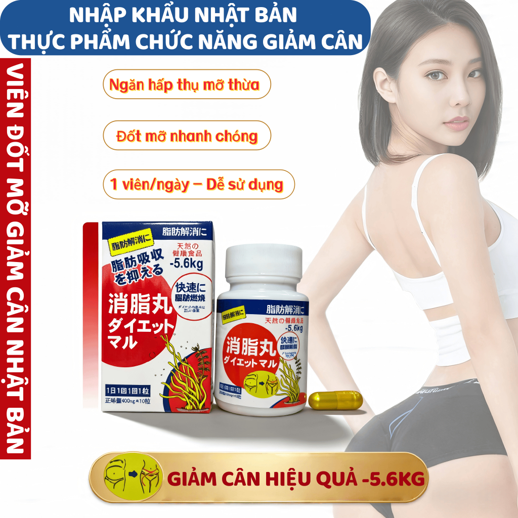Hỗ Trợ Đốt Cháy Mỡ, Ngăn Chặn Hấp Thụ Mỡ | Viên Giảm Cân SAUSANDO Công Thức Nhật Bản Chính Hãng 10 Viên