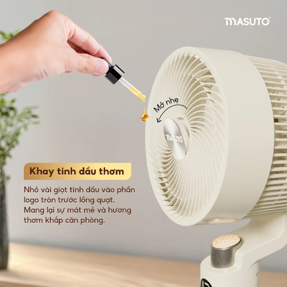 Quạt Điện Cây Masuto Thông Minh AI Điều Khiển Bằng Giọng Nói, Giúp Điều Hòa Không Khí Bảo Hành 2 Năm