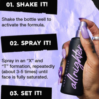 Xịt khóa makeup Urban Decay 118ml/All Nighter giữ lớp nền bền màu cả ngày