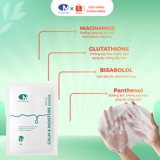 Mặt Nạ Dưỡng Ẩm, Phục Hồi Da Dr Cosmess 25g, Làm Dịu, Cấp Ẩm Sâu, Sáng Da, An Toàn, Không Kích Ứng