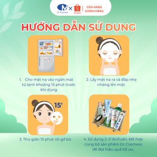 Mặt Nạ Dưỡng Ẩm, Phục Hồi Da Dr Cosmess 25g, Làm Dịu, Cấp Ẩm Sâu, Sáng Da, An Toàn, Không Kích Ứng