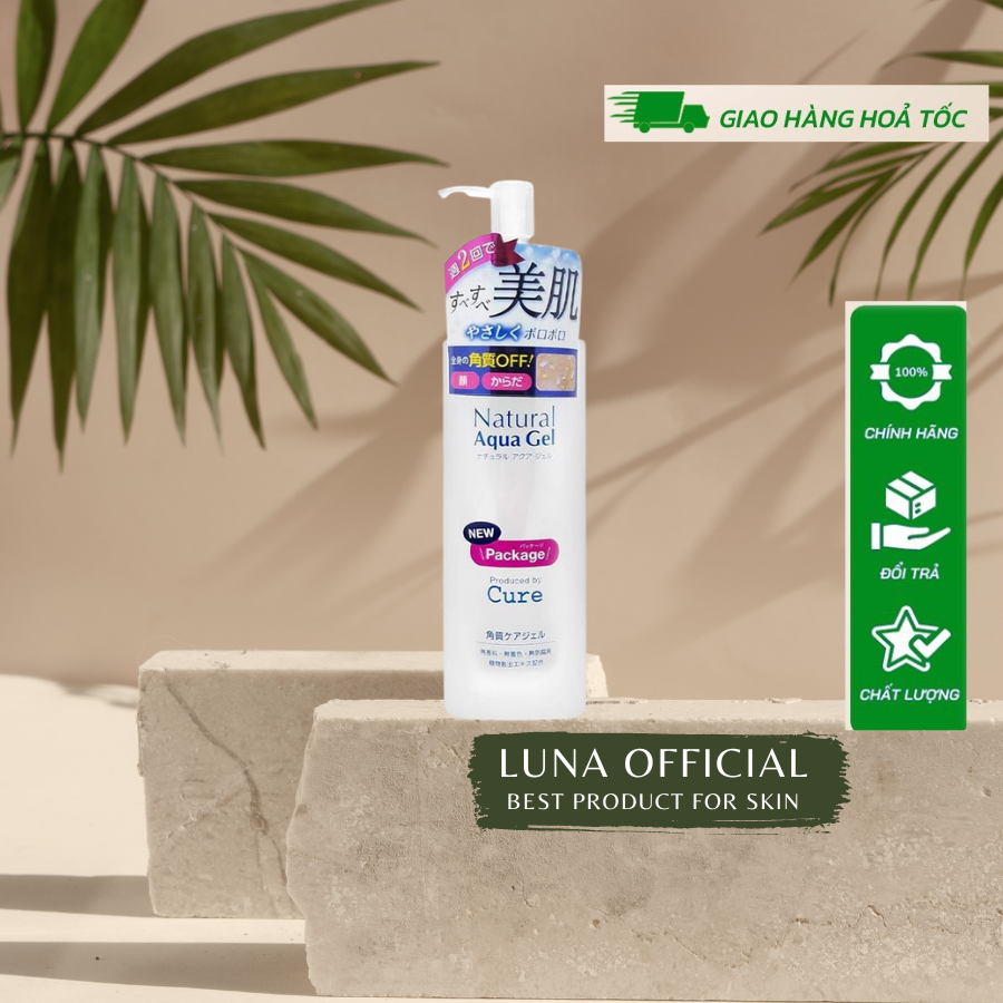 Tẩy da chết Cure Natural Aqua Gel Nhật Bản Sáng Da, Sạch Bụi Bẩn
