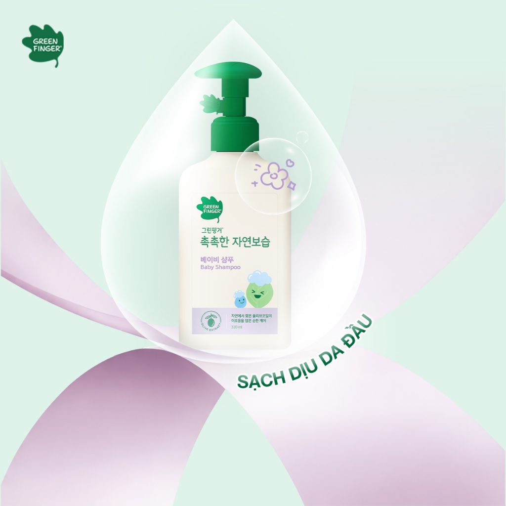 Combo Greenfinger Sáp chống nắng cho bé chống nước Power Shield 18g & dầu gội dưỡng ẩm 320ml