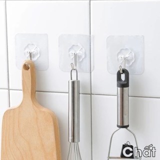 Combo 100 Móc Dán Tường Siêu Dính Chịu Lực – Móc Trong Suốt Nhựa Dẻo Đa Năng Không Cần Khoan Tường