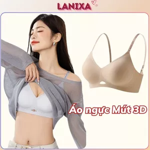 Áo ngực nữ su đúc cao cấp đệm mút vừa nâng đỡ tạo khe gợi cảm dây in chữ cá tính LANIXA A960 -CB