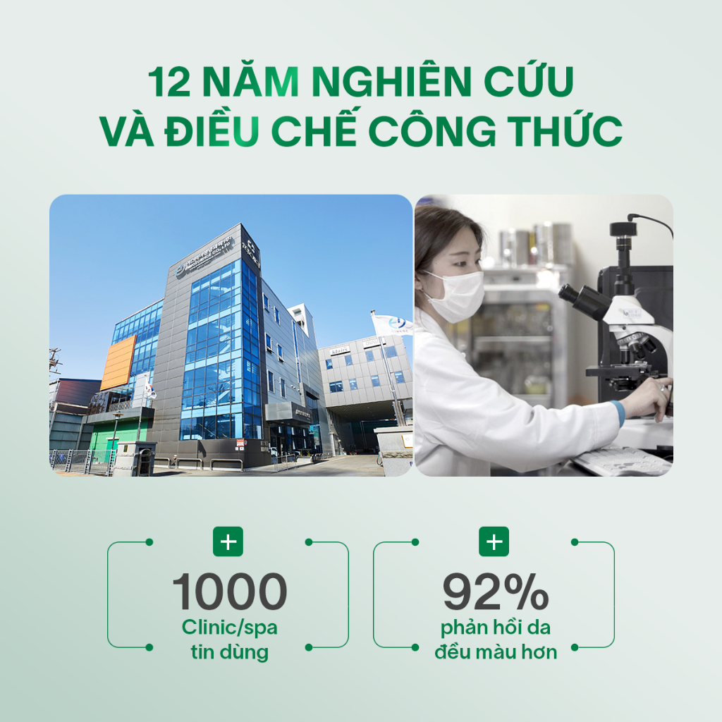 Serum trắng da mờ nám GSC GV Whitening Ampoule từ tế bào gốc thực vật 8ML - GC086A