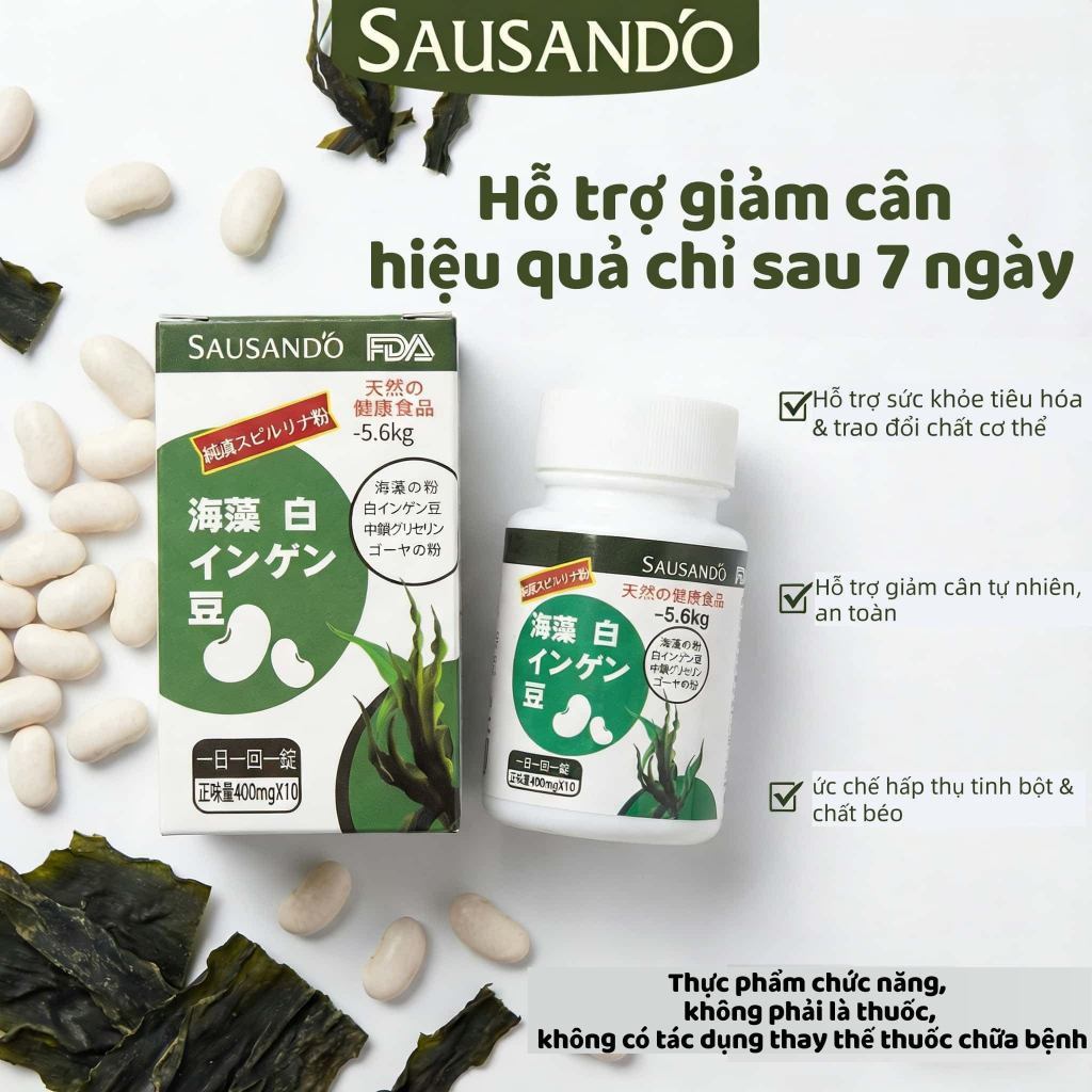 SAUSANDO –Hỗ trợ quản lý cân nặng khoa học, cho thấy hiệu quả rõ rệt chỉ sau 7 ngày sử dụng đều đặn