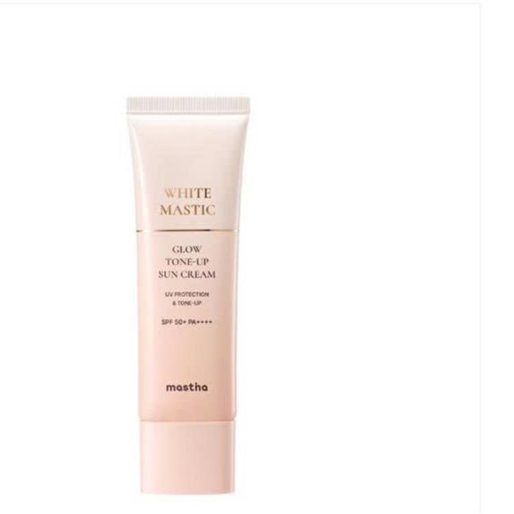 C36_Kem chống nắng vật lý lai hoá học nâng tone căng bóng Mastina White Mastic Glow Tone-up Sun Cream SPF 50+ PA++++