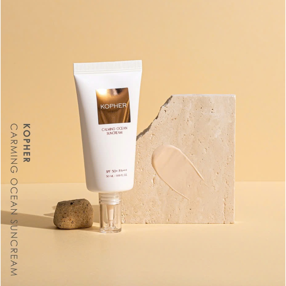 A47_[KÈM QUÀ] Kem Chống Nắng Kopher Calming Ocean Suncream SPF 50+ PA +++ (50ml)