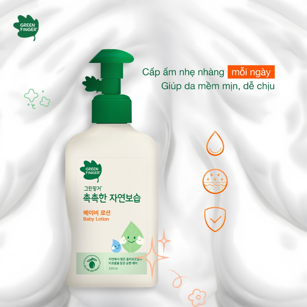 Lotion Dưỡng Ẩm Cho Bé Greenfinger ChokChok Natural 320ml An Toàn, Lành Tính