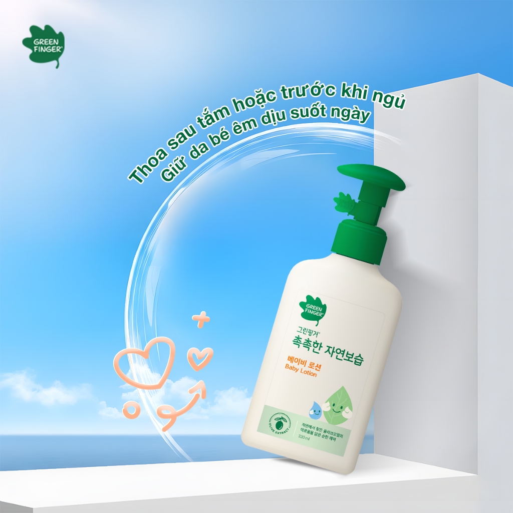 Lotion Dưỡng Ẩm Cho Bé Greenfinger ChokChok Natural 320ml An Toàn, Lành Tính