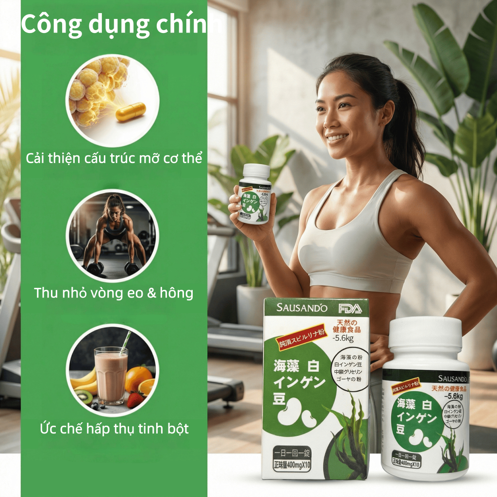 SAUSANDO –Hỗ trợ quản lý cân nặng khoa học, cho thấy hiệu quả rõ rệt chỉ sau 7 ngày sử dụng đều đặn