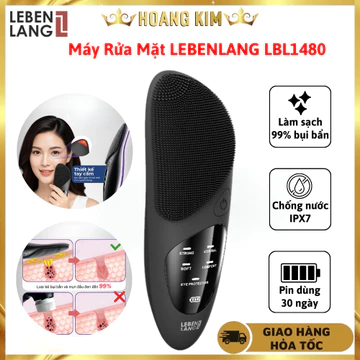 Máy Rửa Mặt Lebenlang LBL1480 – Máy Massage Rửa Mặt Sóng Rung Làm Sạch Sâu, Chăm Sóc Da Mặt, Loại Bỏ 99% Bụi Bẩn