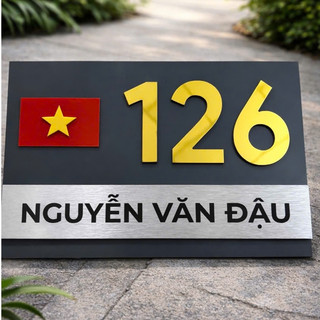 BẢNG, BIỂN SỐ NHÀ, Alcorest in UV màu nội dung, ngoài trời