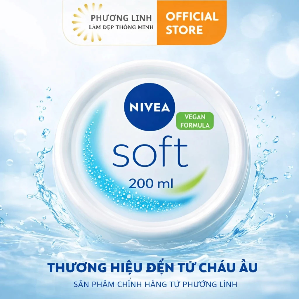 Kem Dưỡng Phục Hồi Da Nivea Soft 200ml Phục Hồi Bảo Vệ Da An Toàn