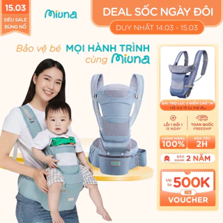 Địu em bé trợ lực Miuna 15 tư thế, bệ ngồi công thái học chữ M quai 4 điểm trợ lực vai lưng hôngbụng
599.000
₫
-50%
Hoàn 1% xu
Đã bán 733
Hà Nội