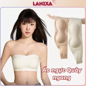 Áo ngực nữ không dây su đúc cao cấp đệm mút mỏng ôm ngực viền silicon chống tuột LANIXA AG86 -CB