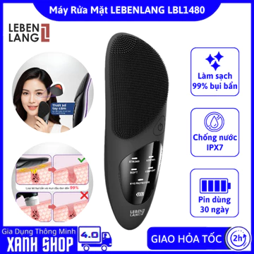 Máy Rửa Mặt Lebenlang LBL1480 – Máy Massage Rửa Mặt Sóng Rung Làm Sạch Sâu, Chăm Sóc Da Mặt, Loại Bỏ 99% Bụi Bẩn