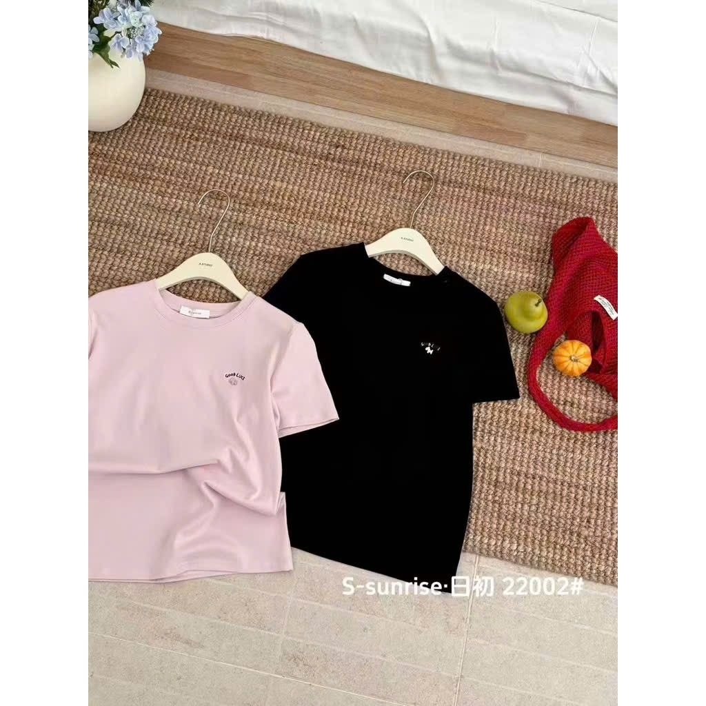 [𝑯𝒂 𝑨𝒏𝒉] Áo Cộc Phông Tang Chữ Good Luck QCL1