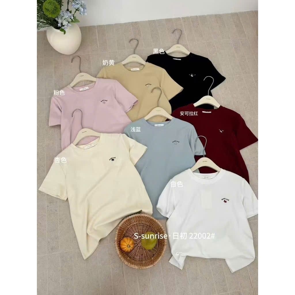 [𝑯𝒂 𝑨𝒏𝒉] Áo Cộc Phông Tang Chữ Good Luck QCL1