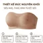 Áo ngực nữ su đúc mềm mại êm ái không gọng đệm mút mỏng 1cm ôm gom ngực kiểu basic LANIXA A2382-CB