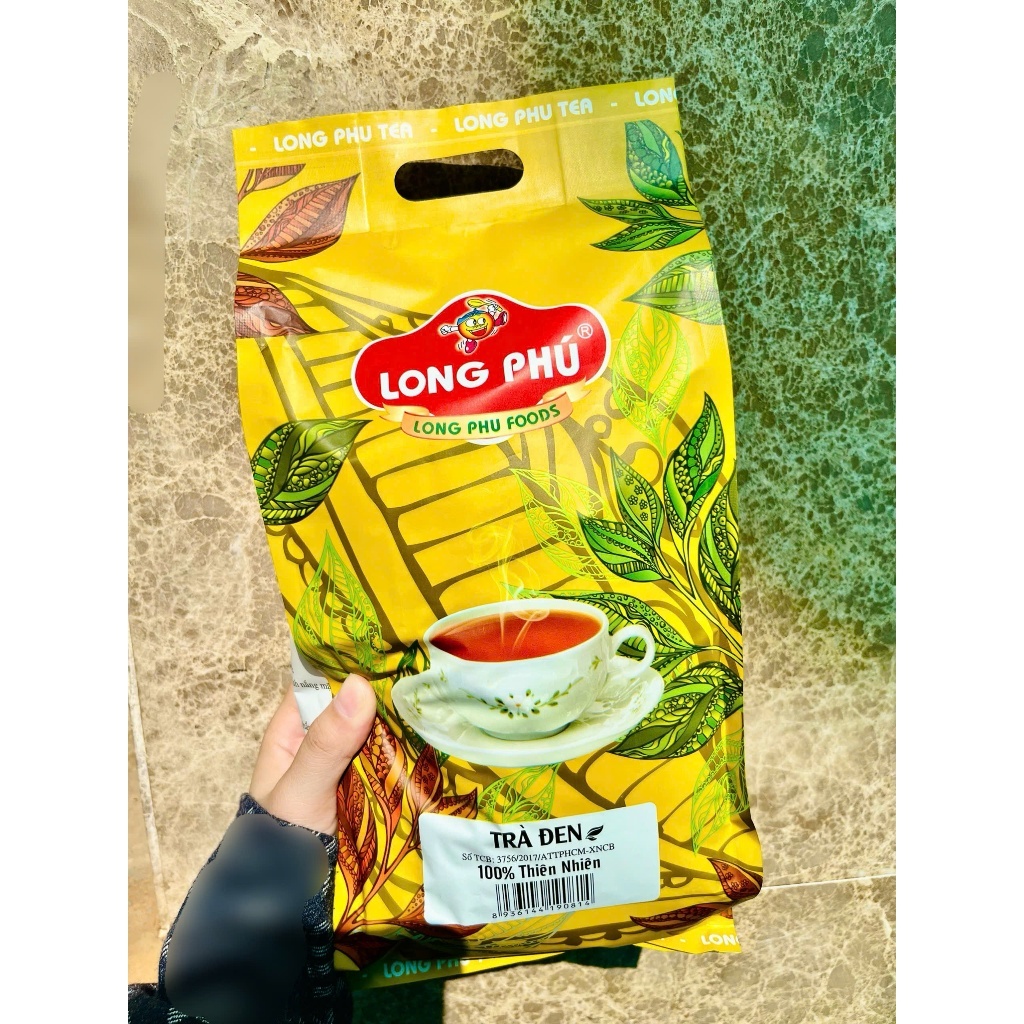 Trà Đen (Black tea) LONG PHÚ Gói 500g - Nguyên Liệu Trà Sữa, Thơm Đậm Vị Trà, Trà Thượng Hạng