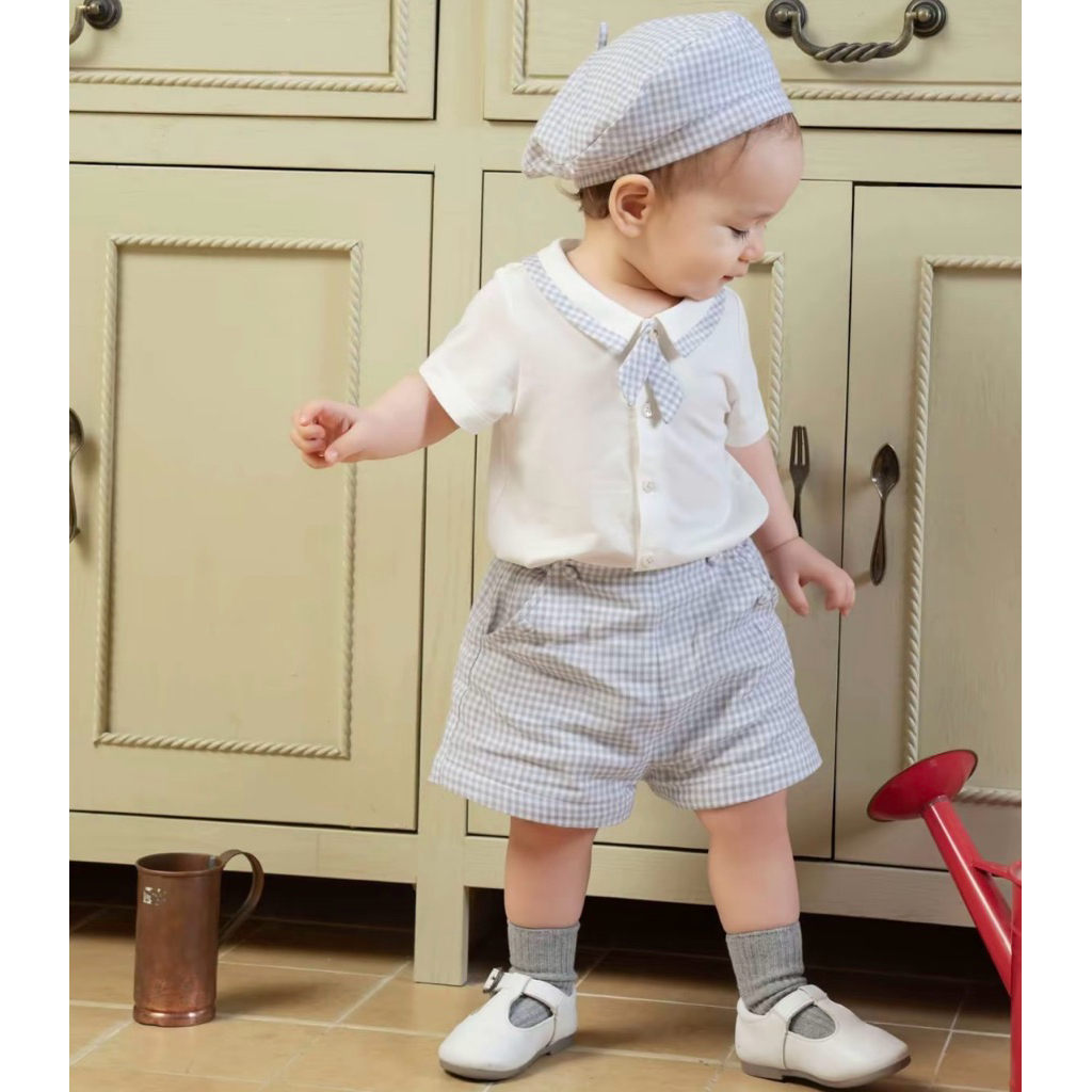 Set bộ cộc Nous kèm mũ cho bé trai siêu xinh
