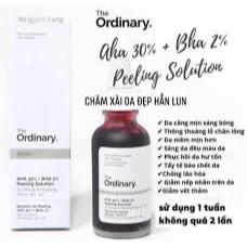 Tinh Chất Peel Da The Ordinary AHA 30% + BHA 2% Loại Bỏ Tế Bào Chết, Giảm Mụn, Dưỡng Trắng, Mờ Thâm 30ml