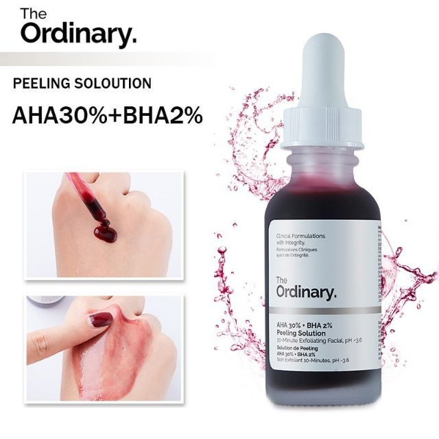 Tinh Chất Peel Da The Ordinary AHA 30% + BHA 2% Loại Bỏ Tế Bào Chết, Giảm Mụn, Dưỡng Trắng, Mờ Thâm 30ml