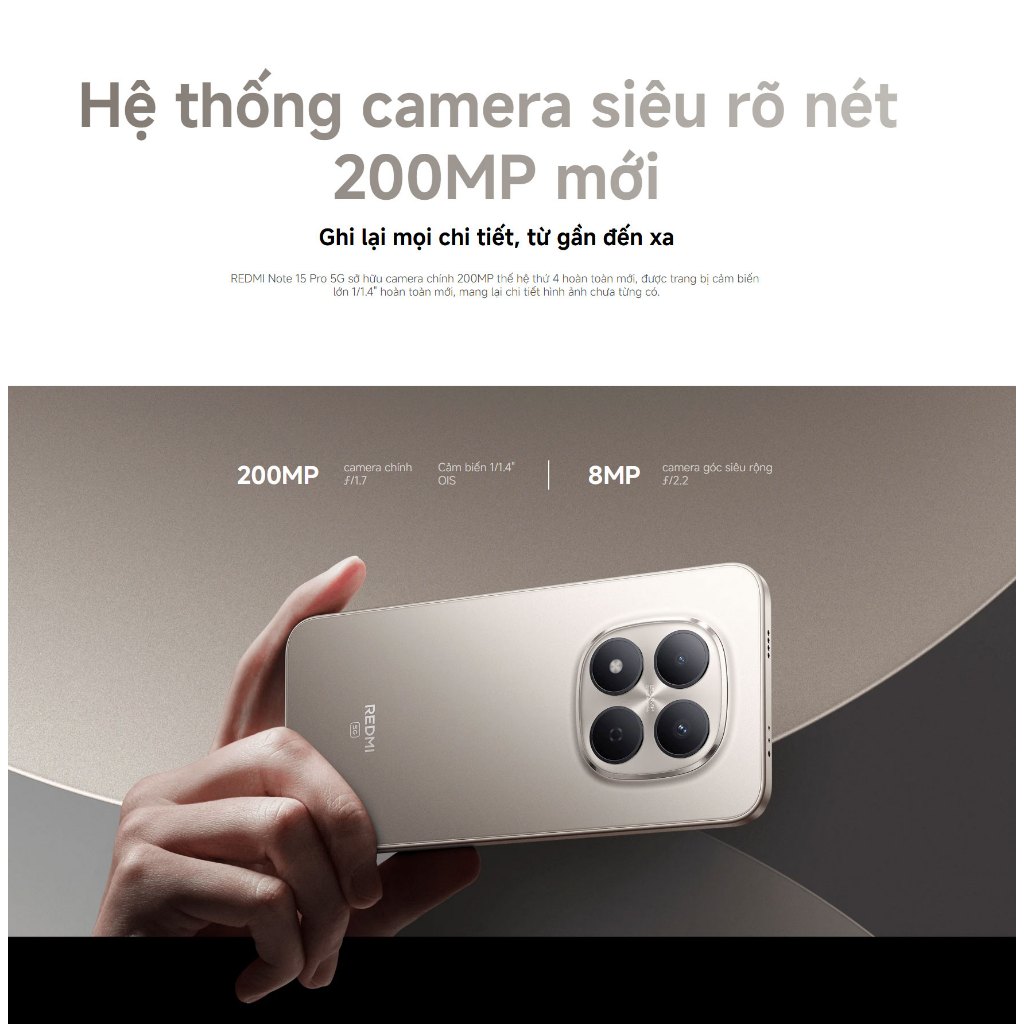Điện Thoại Xiaomi Redmi Note 15 Pro 5G 8GB 256GB Chính Hãng BH 18 Tháng | BigBuy360 - bigbuy360.vn