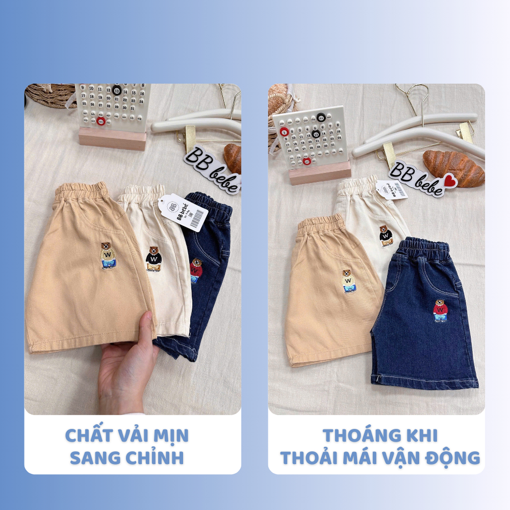 [À ƠI SHOP] R60- set 3 quần thêu gấu w mã 3- a107.91