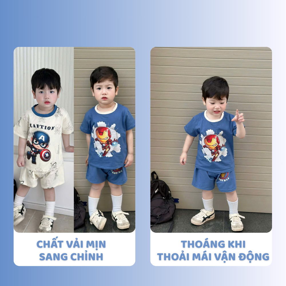 [À ƠI SHOP] K70- set 2 bộ cộc caption siêu nhân a - a100.332