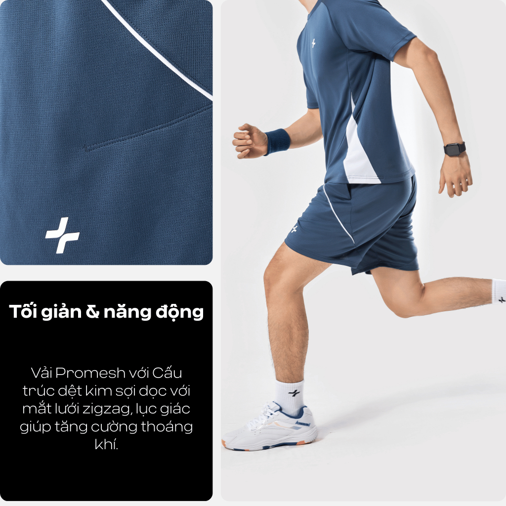 [MUA 4 GIẢM 20%]Combo 2 Quần Short thể thao nam Pickleball Tennis Promax FlexLine Active thoáng khí Coolmate