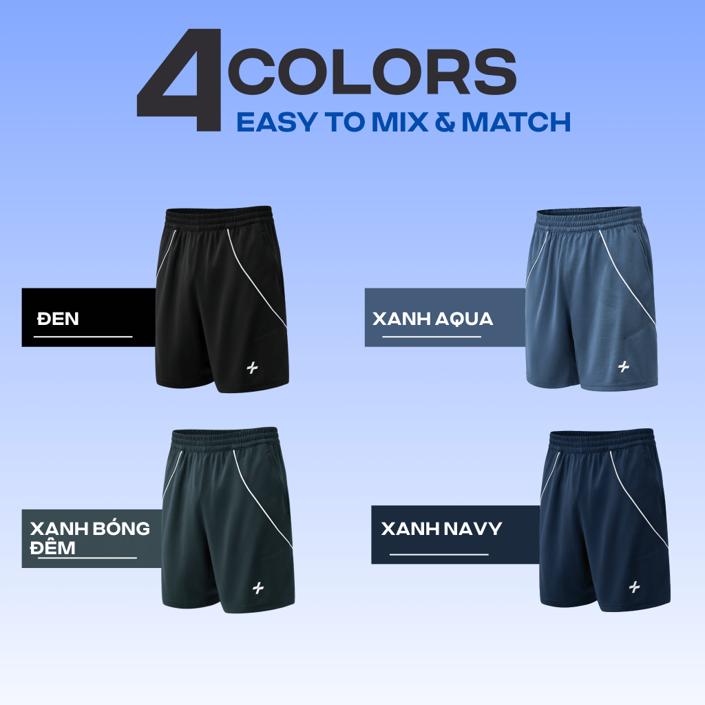 [MUA 4 GIẢM 20%]Combo 2 Quần Short thể thao nam Pickleball Tennis Promax FlexLine Active thoáng khí Coolmate