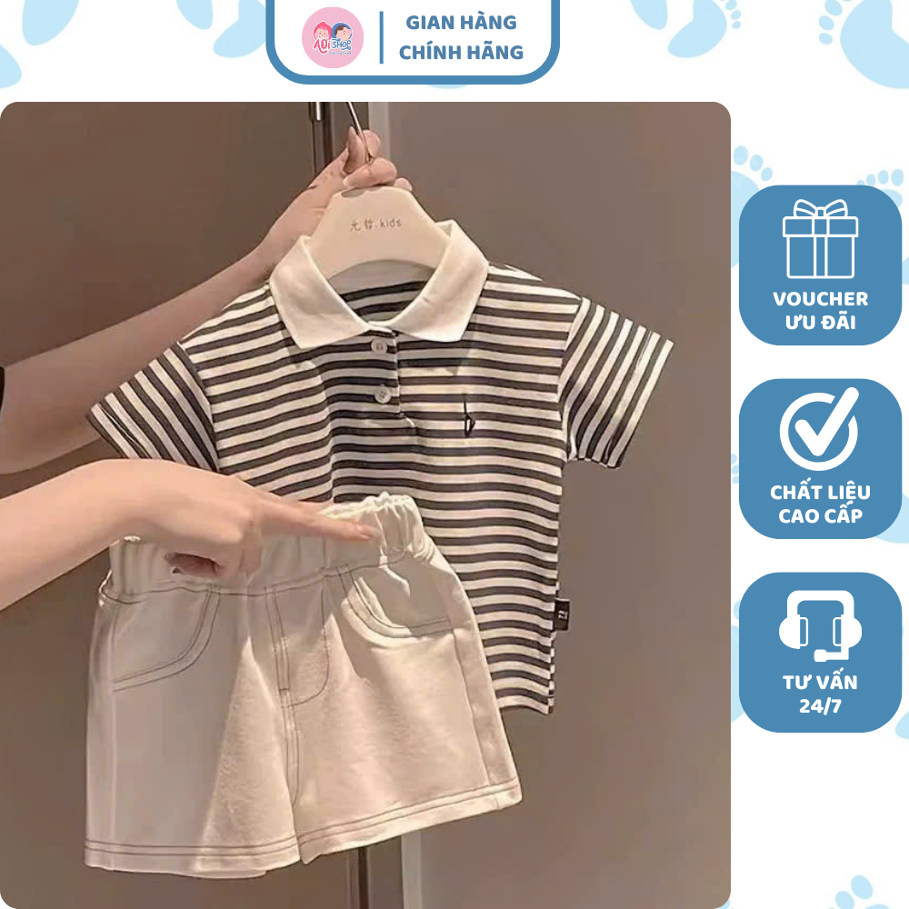 [À ƠI SHOP] K36B- bộ polo kẻ ngang mã 2 - a117.1746b