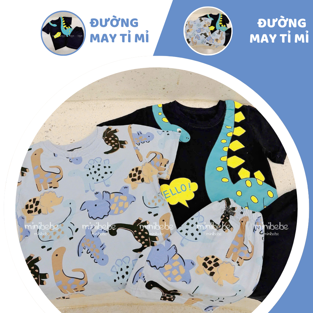 [À ƠI SHOP] K28- set 2 bộ cộc khủng long full áo- a100.331