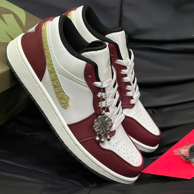 Giày Thể Thao Đỏ Vàng, Giày Sneaker Nam Nữ Cổ Thấp Dễ Phối Đồ Kèm Cham (Tăng 1Sz).