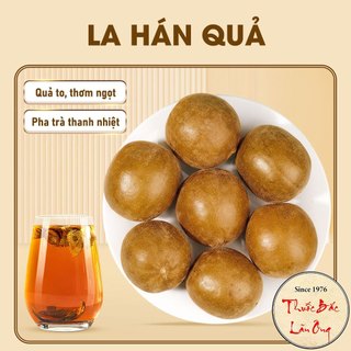 La hán quả ( Quả la hán khô, già, ngọt, nguyên liệu nấu sâm bí đao thanh nhiệt giải khát)
