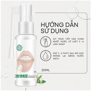 Xịt nhiệt miệng thảo dược giúp kháng khuẩn giữ cho khoang miệng luôn sạch sẽ thơm tho 30ml