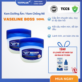 Combo 2 Hũ Kem Dưỡng Ẩm Vaseline Boss – Kem Nẻ Dưỡng Da Mềm Mịn Cho Môi, Tay Và Da Khô