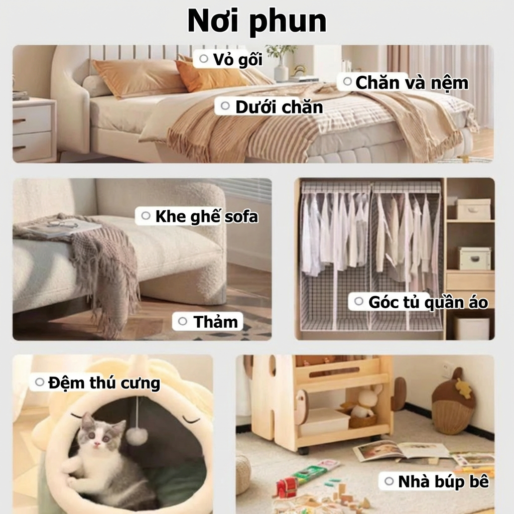 🌿 Chiết xuất từ thảo mộc thiên nhiên 🌿thuốc diệt bọ chét thuốc xịt rệp giường thuốc xịt diệt rệp giường 510ml