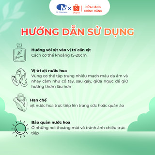 Nước Hoa Lưu Hương Lâu Trên 8 Tiếng, 50ml Dr Cosmess Thanh Lịch, Nhẹ Nhàng, Dễ Dùng, Đi Học, Đi Chơi