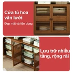Kệ Treo Quần Áo Tủ Quần Áo Tre Đa Năng Mặt Tủ Rộng Rãi Tối Ưu Không Gian Có Tủ Lưu Trữ Thoáng Khí — ảnh 3