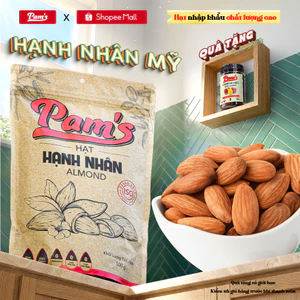 Hạnh Nhân Mỹ Tách Vỏ Nhập Khẩu Pams - Giàu Đạm, Vitamin, Dùng Ăn Kiêng, Mẹ Bầu