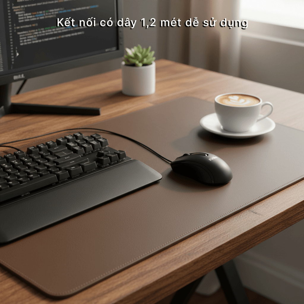 Chuột Máy Tính Fuhlen L102 USB 1000DPI Màu Đen Có Dây Cho Văn Phòng Laptop Bền Tới 3 Triệu Click | BigBuy360 - bigbuy360.vn