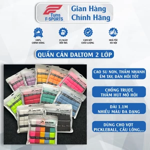 Quấn Cán Pickleball, Cầu Lông, Tennis. Bóng bàn Daltom 2 lớp - Bám Chắc, Êm Tay, Đàn Hồi Cao, Thấm Hút Tốt