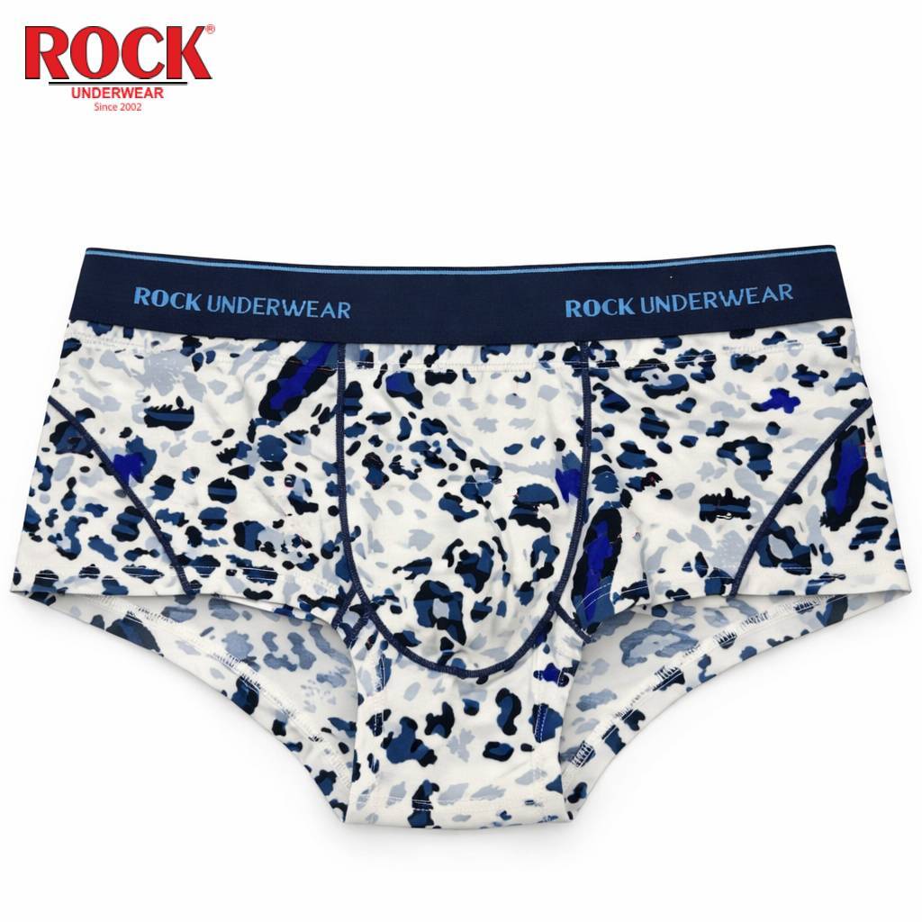 Quần Lót Nam ROCK QA 5052 Dáng Trunks Chất Liệu Thun Lạnh Co Dãn 4 Chiều, Quần Sịp Nam Họa Tiết Cá Tính