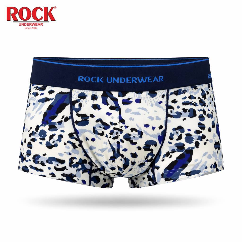 Quần Lót Nam ROCK QA 5052 Dáng Trunks Chất Liệu Thun Lạnh Co Dãn 4 Chiều, Quần Sịp Nam Họa Tiết Cá Tính