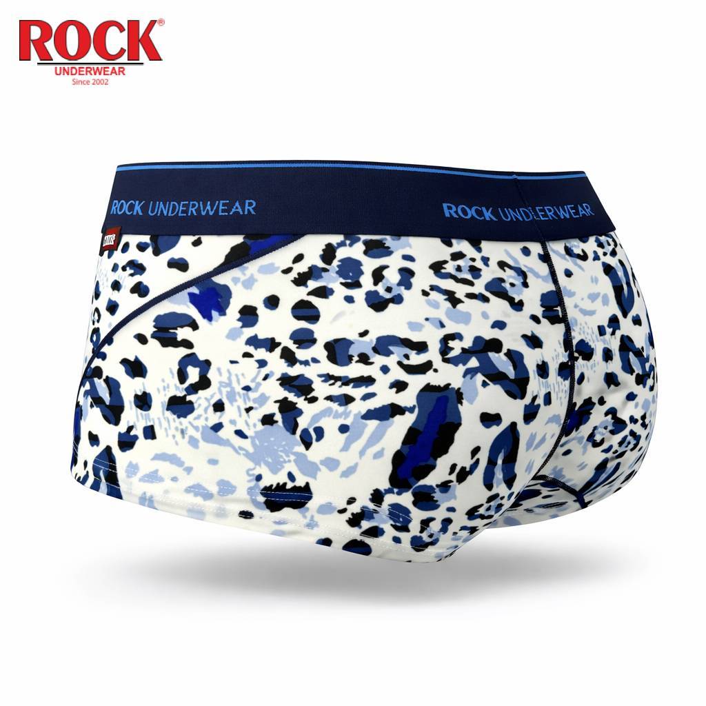 Quần Lót Nam ROCK QA 5052 Dáng Trunks Chất Liệu Thun Lạnh Co Dãn 4 Chiều, Quần Sịp Nam Họa Tiết Cá Tính